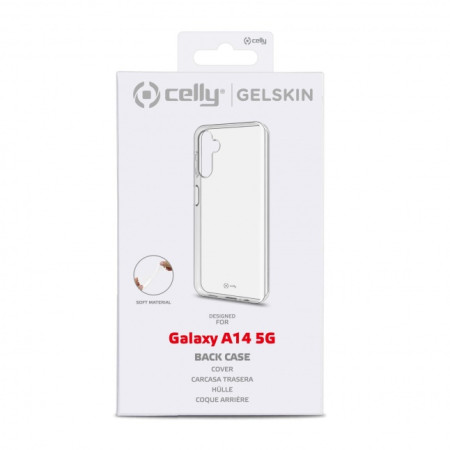 CELLY Gelskin back cover Samsung Galaxy A14 5G, Transparent (Transparent)