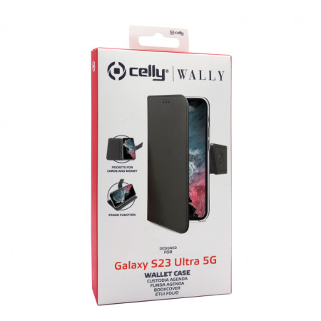 CELLY Wally case Samsung GALAXY S23 ULTRA 5G BLACK (Black)