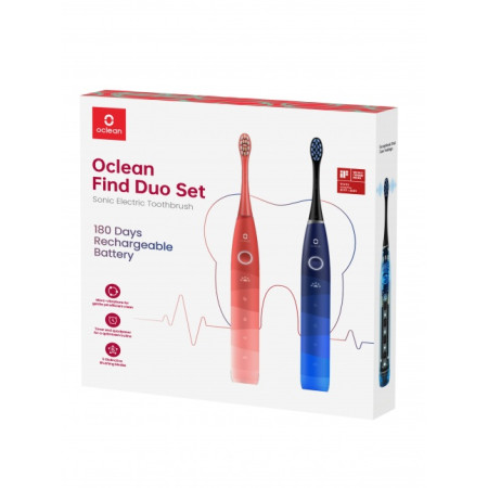 Electric Toothbrush Find Dou Set red/blue