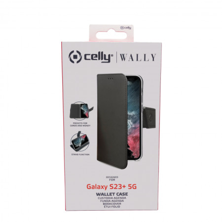 CELLY Wally case Samsung GALAXY S23 PLUS 5G BLACK (Black)