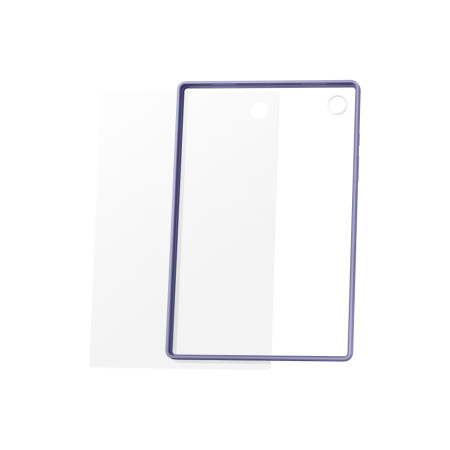 QX200TVE Clear Edge Cover for Samsung Galaxy Tab A8, Lavender (Lavender)