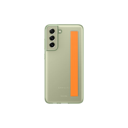 XG990CME Clear Strap Cover case for Samsung Galaxy S21 FE Olive Green (Olive Green)