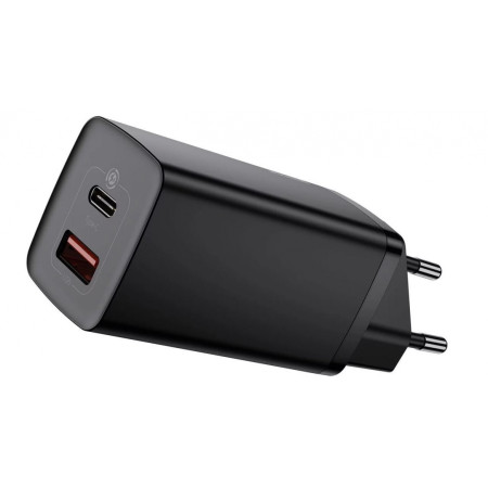 Baseus GaN2 Lite Quick Travel Charger USB+C 65W EU Black (Black)