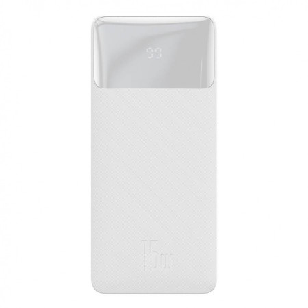 Baseus Bipow Fast Charging Power Bank 20000mAh 15W White (Overseas Edition) (White)