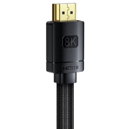 Baseus High Definition Series HDMI 2.1 cable, 8K 60Hz, 3D, HDR, 48Gbps, 3m Black (Black)