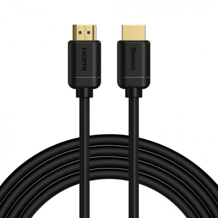 Baseus Cable HDMI 2.0 4K 60 Hz 3D HDR 18 Gbps 3m Black (Black)