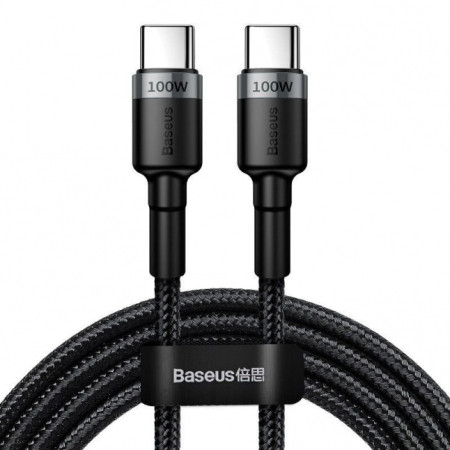 Baseus Cafule PD2.0 100W flash charging USB For Type-C cable (20V 5A)2m Gray+Black (Gray + Black)