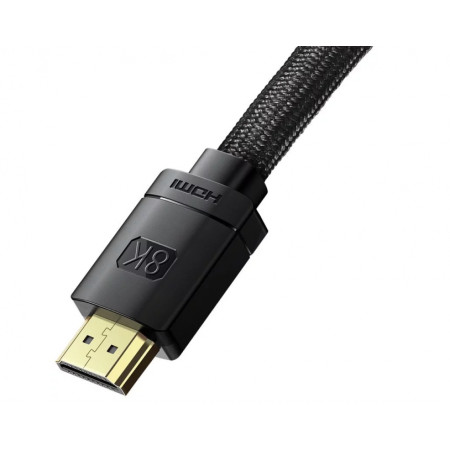 Baseus High Definition Series HDMI 2.1 cable, 8K 60Hz, 3D, HDR, 48Gbps, 2m Black (Black)