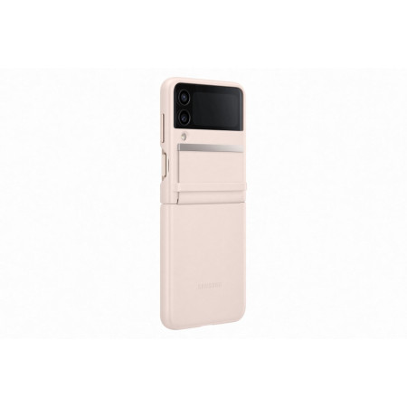 VF721LPE Flap Leather Cover for Samsung Galaxy Flip 4, Peach (Peach)