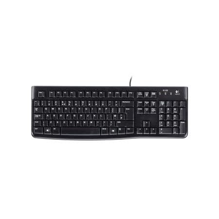 Logitech K120 Standard, Wired, EN/LT, 1.5 m, USB Port, Black, Lithuanian, 55 g