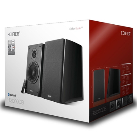 Edifier R2000DB Speaker type 2.0, 3.5mm/Bluetooth/Optical/Coaxial, Black, 120 W, Bluetooth