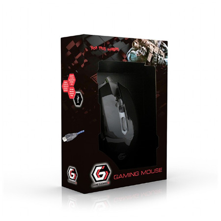 Gembird Gaming mouse, Black/red, MUSG-001-G, USB