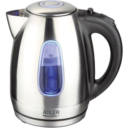 Adler Kettle AD 1223 Standard, Stainless steel, Stainless steel, 2200 W, 360 rotational base, 1.7 L