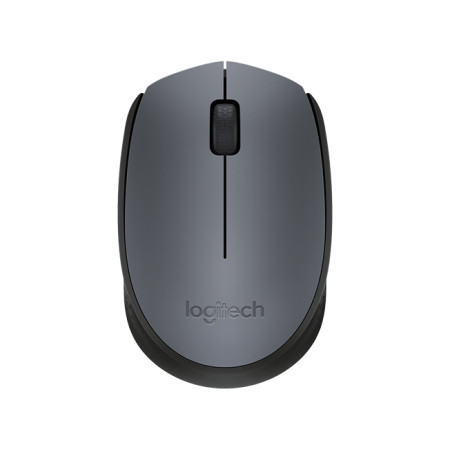 Logitech M170 Wireless Mouse, Black, Grey