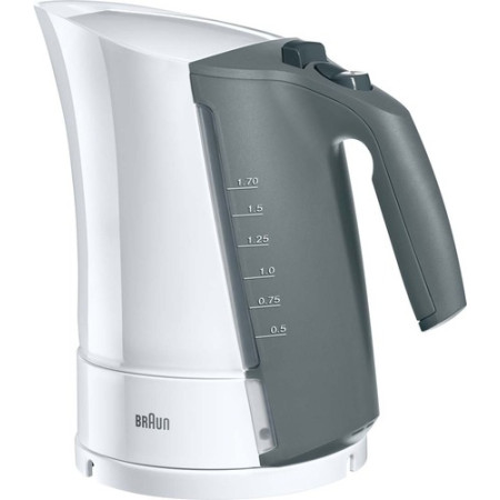 Braun WK 300 Standard kettle, 2200 W, 1.7 L, Plastic, White, 360 rotational base