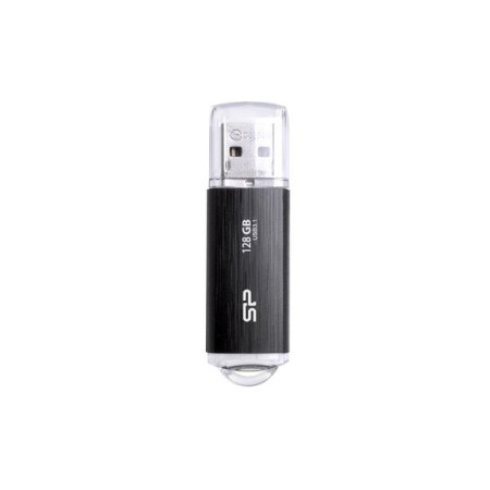 Silicon Power USB 3.1 Flash Drive Blaze B02 128 GB, USB 3.2 Gen 1/USB 3.1 Gen 1/USB 3.0/USB 2.0, Black