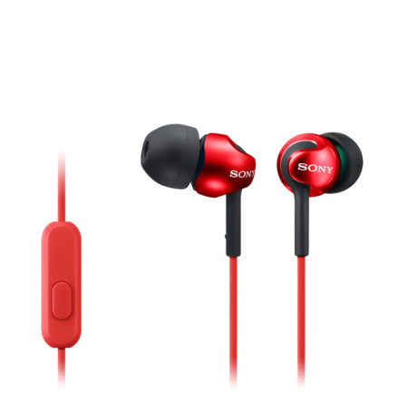 Sony In-ear Headphones EX series, Red Sony MDR-EX110AP In-ear, Red