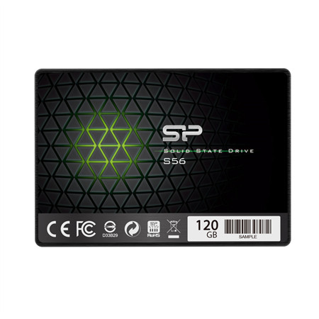 Silicon Power S56 120 GB, SSD form factor 2.5", SSD interface SATA, Write speed 360 MB/s, Read speed 460 MB/s