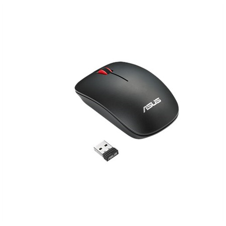 Asus WT300 RF Optical mouse, Wireless connection, No, Black/Red