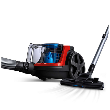 Philips Vacuum cleaner PowerPro Compact FC9330/09 Bagless, Power 650 W, Dust capacity 1.5 L, Red