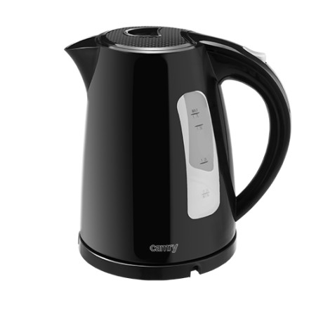 Camry Kettle CR 1255 Standard, Plastic, Black, 2200 W, 360 rotational base, 1.7 L