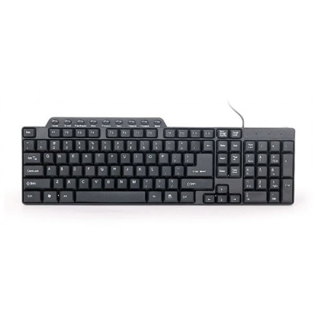 Gembird KB-UM-104 Compact multimedia keyboard USB, Keyboard layout US, Black, 420 g