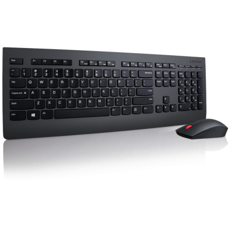 Lenovo Professional Wireless Keyboard and Mouse Combo - US English with Euro symbol Black