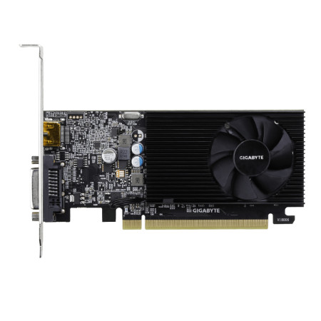 Gigabyte GV-N1030D4-2GL 1.0 NVIDIA, 2 GB, GeForce GT 1030, DDR4, PCI Express 3.0, Processor frequency 1417 MHz, DVI-D ports quan