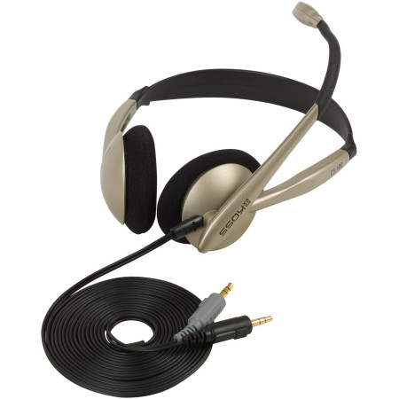 Koss Headphones CS100 Wired, On-Ear, Microphone, 3.5 mm, Black/Gold