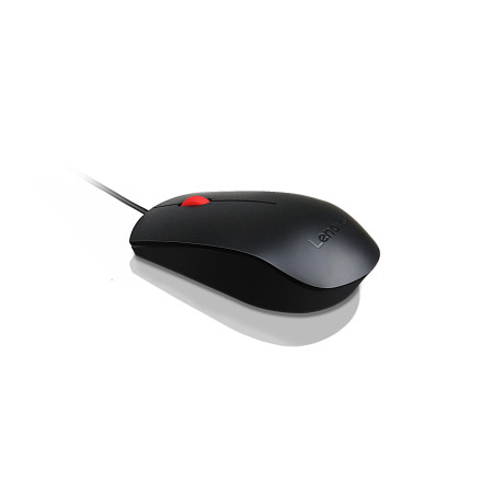 Lenovo Essential USB Wired Mouse, 1600 DPI, 1.8 m, 3 Buttons, Black Lenovo