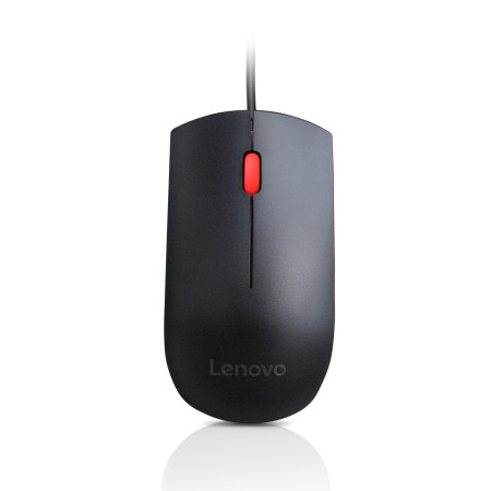 Lenovo Essential USB Wired Mouse, 1600 DPI, 1.8 m, 3 Buttons, Black Lenovo