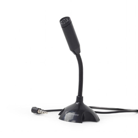 Gembird Desktop microphone MIC-D-02 3.5 mm, 3.5 mm audio plug, Black