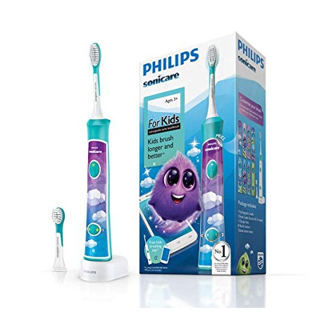 Philips Sonic Electric toothbrush HX6322/04 For kids, Rechargeable, Sonic technology, Teeth brushing modes 2, Number of brush he