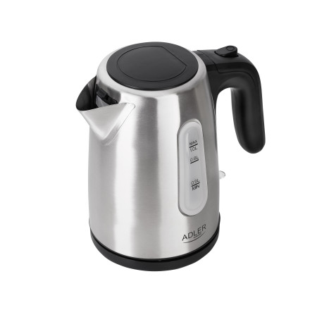 Adler Kettle AD 1273 Standard, 1200 W, 1 L, Stainless steel, 360 rotational base, Stainless steel