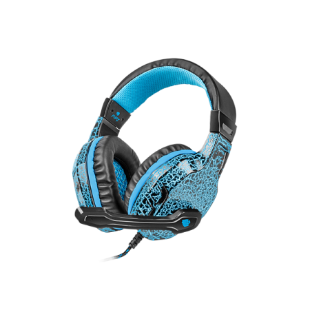 Fury Gaming Headset, Wired, NFU-0863 Hellcat, Black/Blue, Built-in microphone