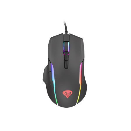 GENESIS Xenon 220 Gaming Mouse, 500 - 6400DPI, Wired, Black