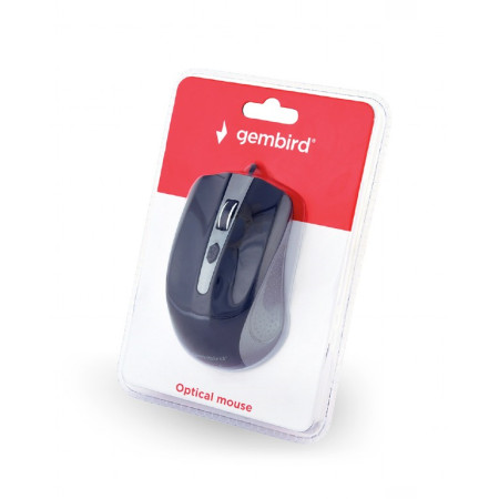 Gembird MUS-4B-01-GB Optical Mouse, Spacegrey/Black, USB