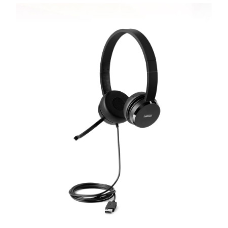 Lenovo 100 USB Stereo Headset Microphone, USB Type-A