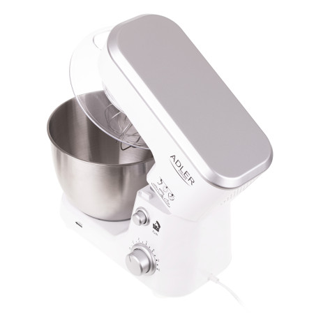 Adler AD 4216 Food Processor, 1000 W, Bowl capacity 4 L, Number of speeds 6, White