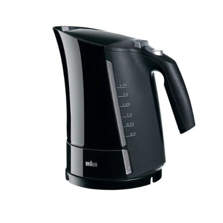 Braun Kettle WK500BK Multiquick 5 Standard, 3000 W, 1.7 L, Plastic, Black, 360 rotational base