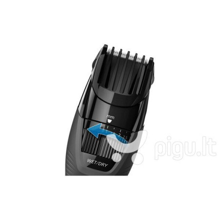 Panasonic Beard Trimmer ER-GB43-K503 Operating time (max) 50 min, Number of length steps 19, Step precise 0.5 mm, Black, Cordles