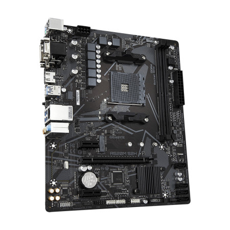 Gigabyte A520M S2H 1.0 Processor family AMD, Processor socket AM4, DDR4 DIMM, Memory slots 2, Chipset AMD A, Micro ATX