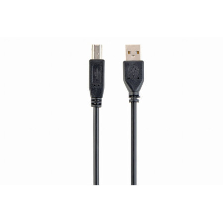 Gembird Cable USB2 AM-BM 1 m, Black, USB B, USB A