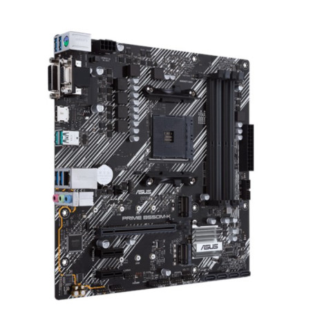 Asus PRIME B550M-K Memory slots 4, Processor family AMD, Micro ATX, DDR4, Processor socket AM4, Chipset AMD B