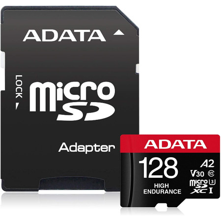 ADATA AUSDX128GUI3V30SHA2-RA1 Memory Card 128 GB, MicroSDXC, Flash memory class 10, Adapter, 80 MB/s, 100 MB/s