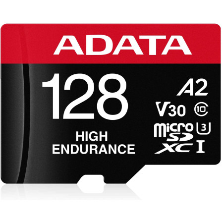 ADATA AUSDX128GUI3V30SHA2-RA1 Memory Card 128 GB, MicroSDXC, Flash memory class 10, Adapter, 80 MB/s, 100 MB/s