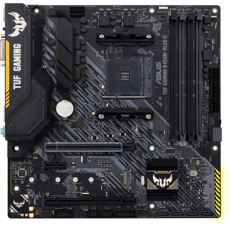 Asus TUF GAMING B450M-PLUS II Memory slots 4, Number of SATA connectors 6 x SATA III, max 128GB, Chipset AMD B, Processor family