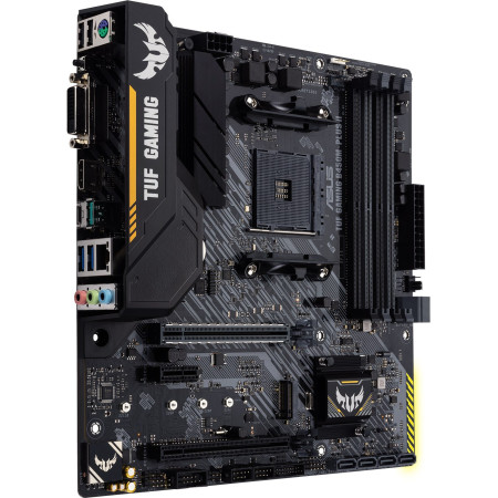 Asus TUF GAMING B450M-PLUS II Memory slots 4, Number of SATA connectors 6 x SATA III, max 128GB, Chipset AMD B, Processor family