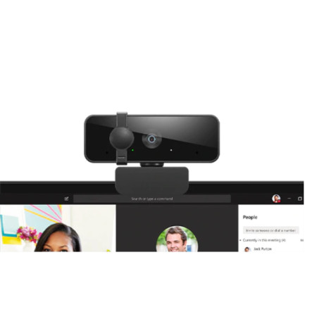 Lenovo Essential FHD Webcam Black, USB 2.0, Recommended for: Pixel perfect high definition FHD video conferencing. Two integrate