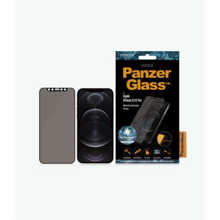 PanzerGlass For iPhone 12/12 Pro, Glass, Black, Privacy glass, 6.1 "